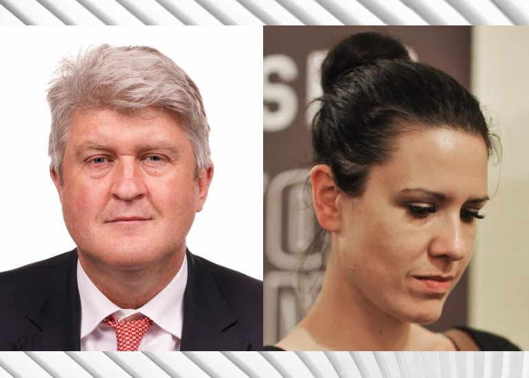 Michael McNamara (Member of the European Parliament, Ireland), Sarah Kriesche (Ö1, Austria)