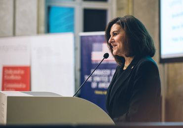 Victoria Reggie Kennedy, U.S. Ambassador in Austria. — Picture: Amélie Chapalain / TU Wien Informatics